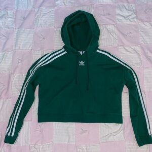 clover green adidas cropped hoodie size xs / 2-4
